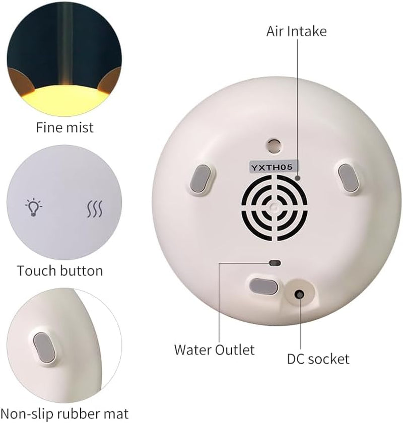 Koala USB Diffuser, 160Ml Cute Portable Travel Diffuser for Essential Oils, Mini Cool Mist Humidifier for Kids Children Home Bedroom