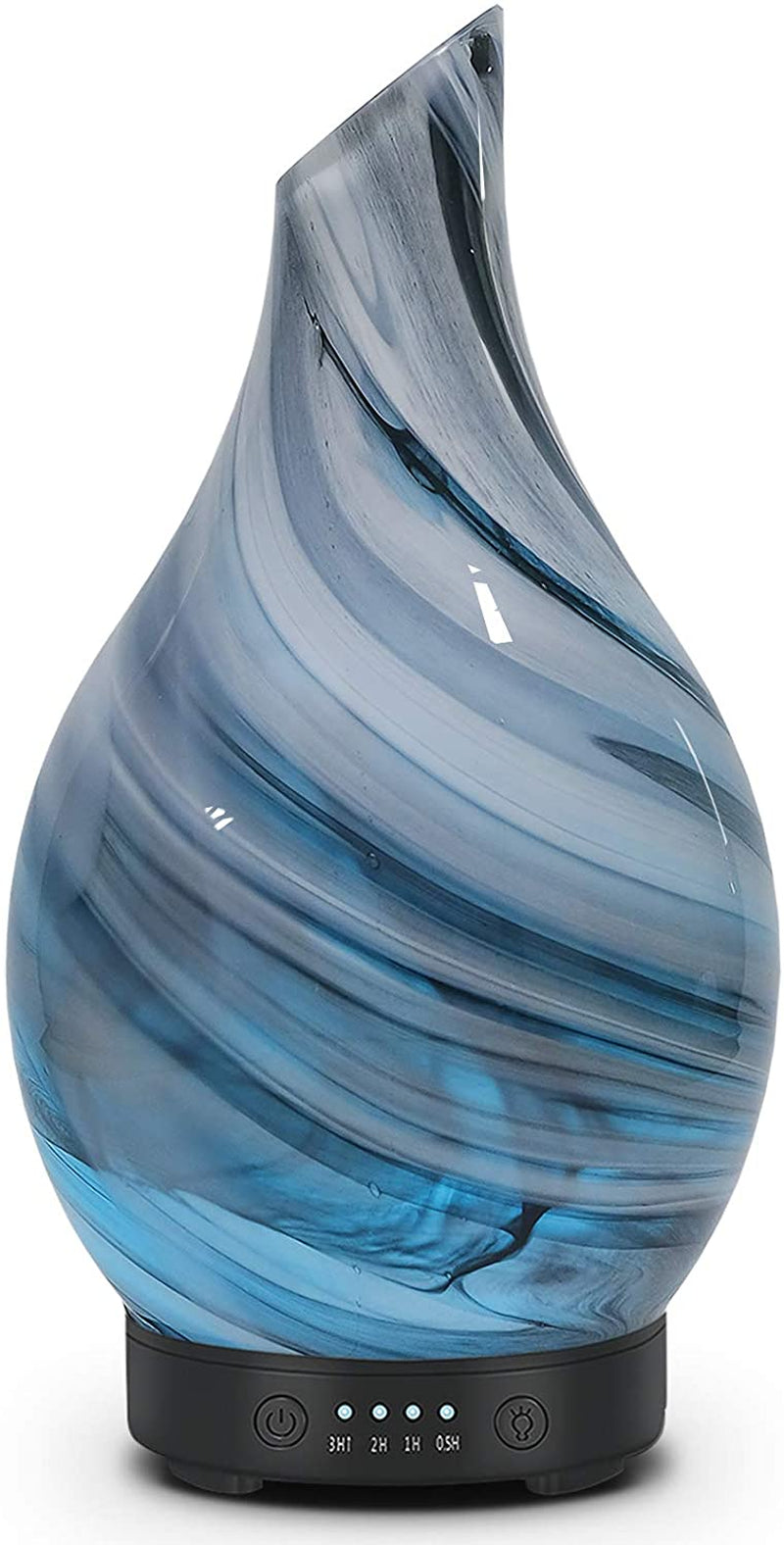 Essential Oil Diffuser 120ML Aroma Ultrasonic Humidifier Night Lights with Handmade Glass