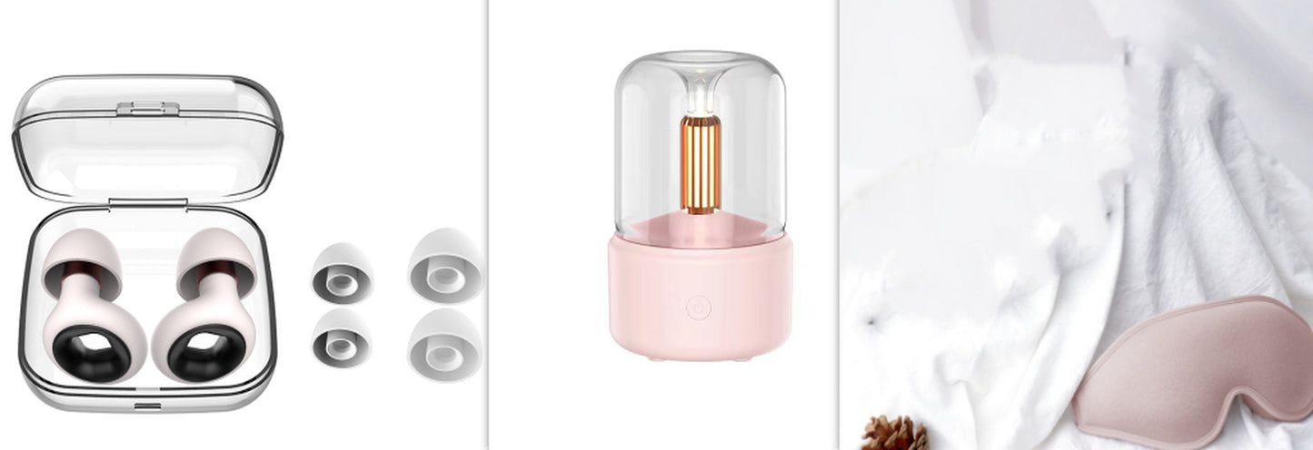 Atmosphere Light Humidifier Candlelight Aroma Diffuser Portable 120Ml Electric USB Air Humidifier Cool Mist Maker Fogger 8-12 Hours with LED Night Light